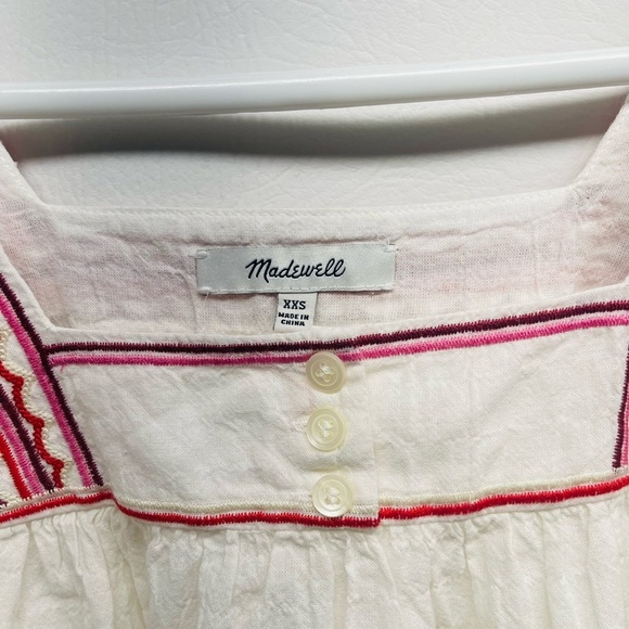 Madewell womens embroidered top size XXS - Picture 3 of 6